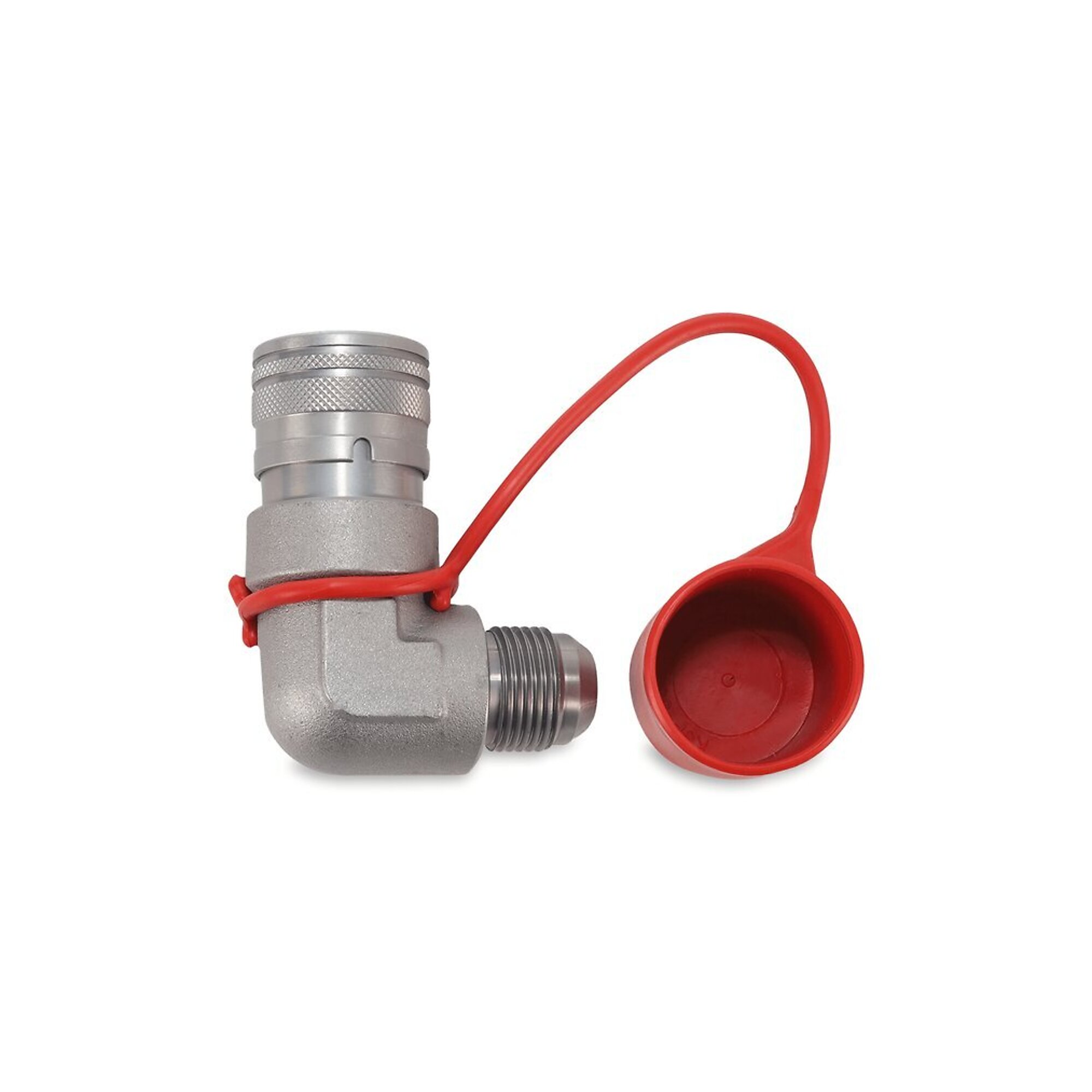 1/2? 90 Degree Flat Face Hydraulic Quick Couplers Female - 3/4? JIC Port
